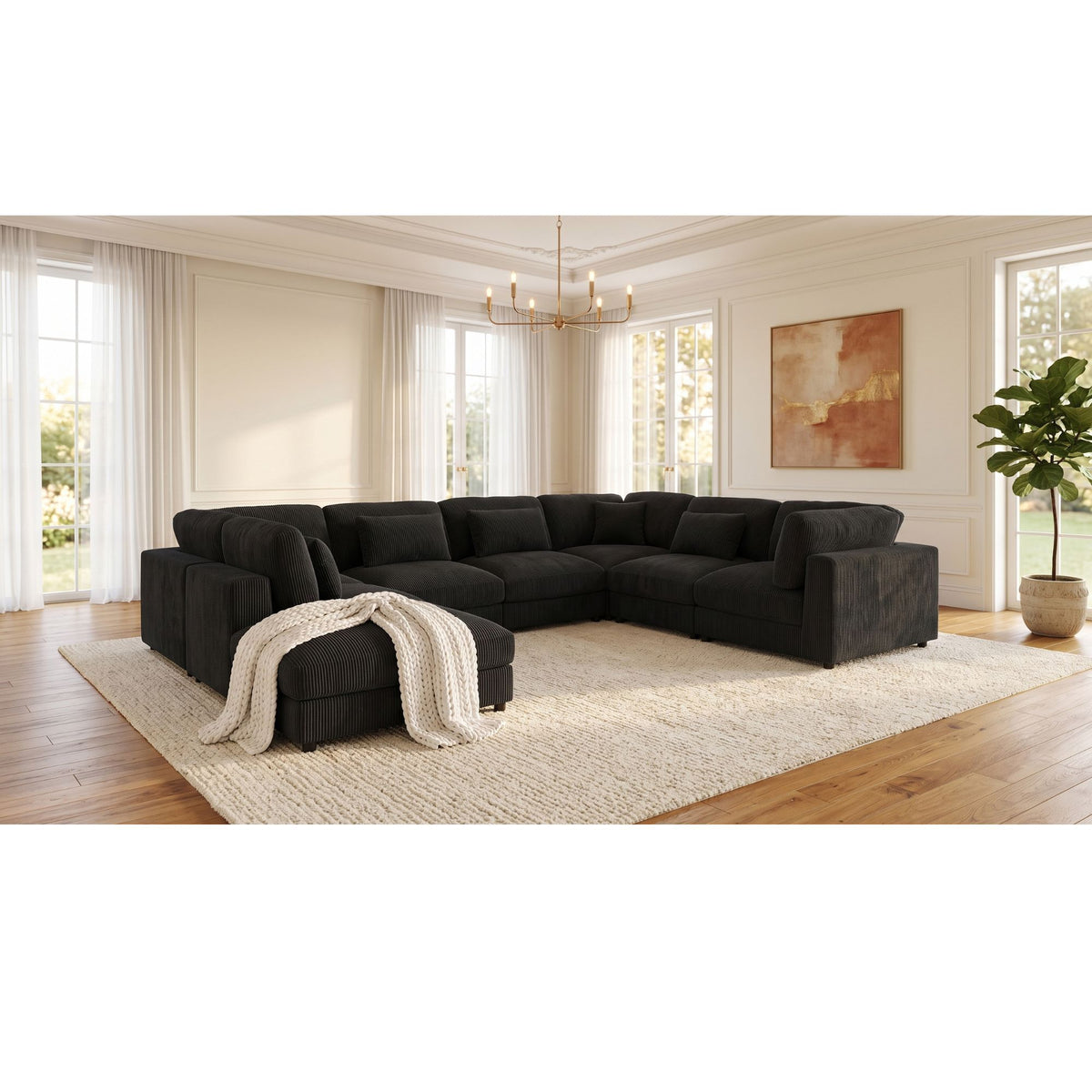 Upholstered Modular Sectional &amp; Custom Configuration