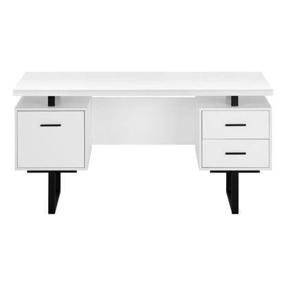 Computer Desk For Home Office, Laptop, Left, Right Set - Up, Storage Drawers, Contemporary &amp; Modern