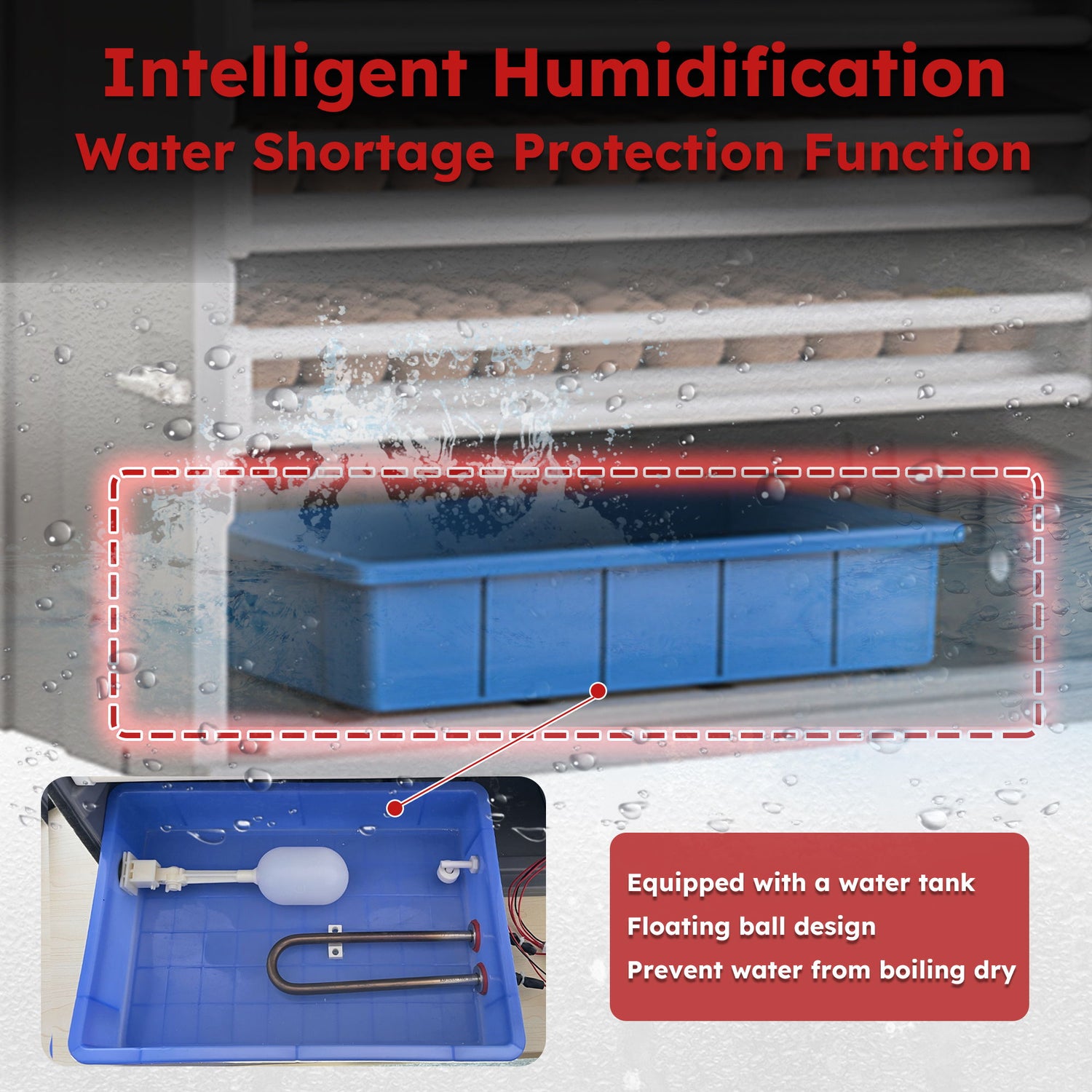 Commercial Egg Digital Cabinet Incubator With Auto Temperature &amp; Humidity Control