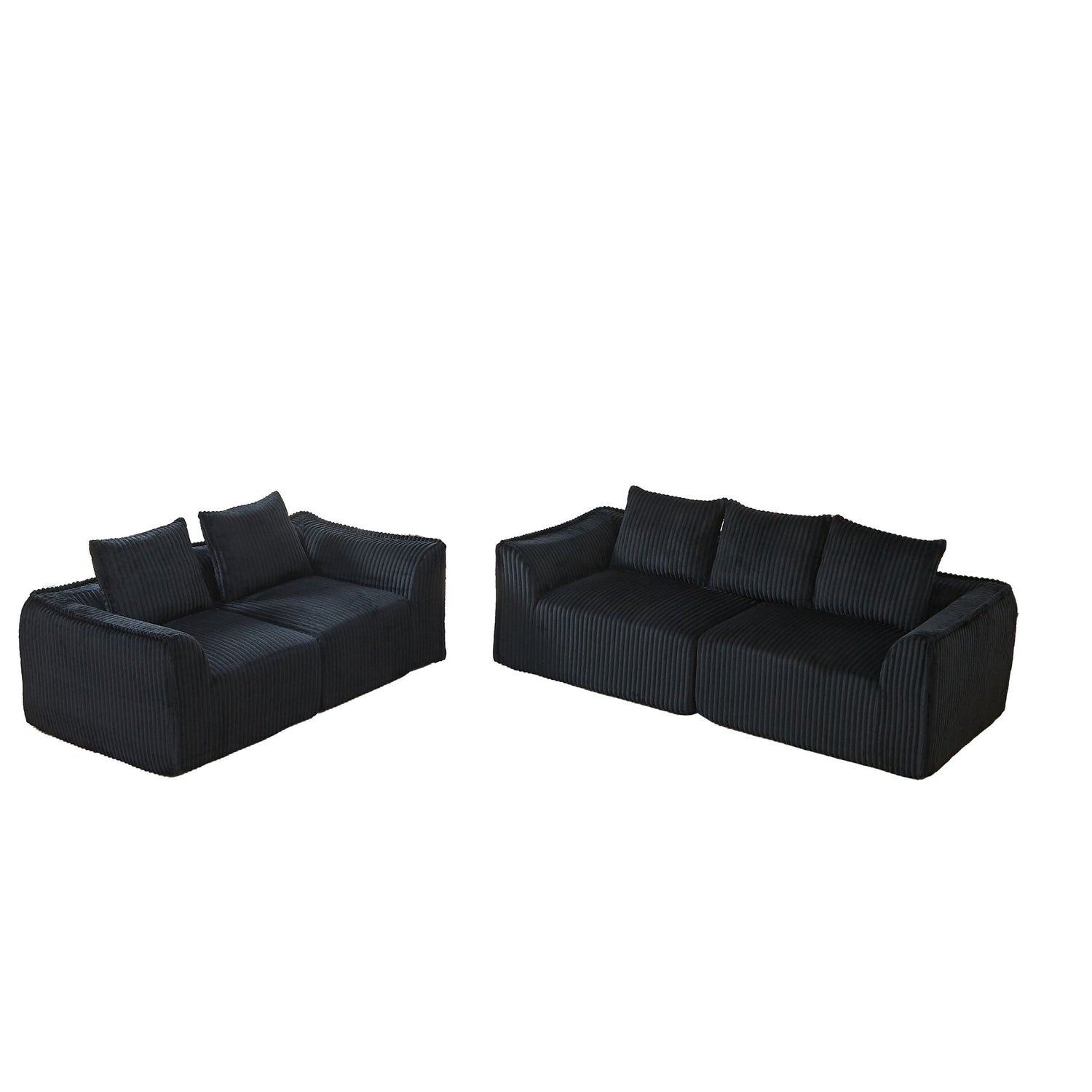 Minimalist Set With Curved Lines &amp; Gently Sloped Backrest