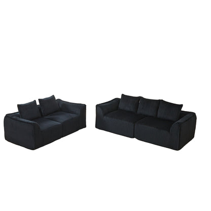 Minimalist Set With Curved Lines &amp; Gently Sloped Backrest
