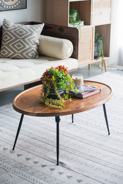 Oval Cofe Table - Brown