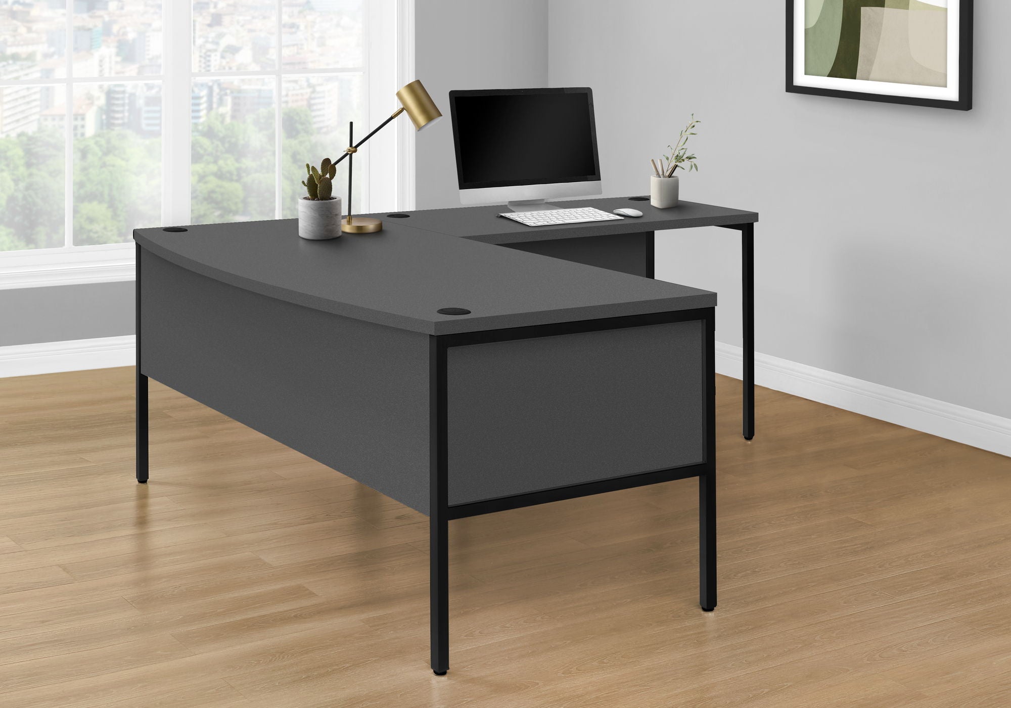 Computer Desk, Home Office, Commercial Grade, Contemporary &amp; Modern