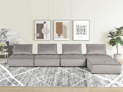 Anna - Stylish Sectional Sofa Ottoman