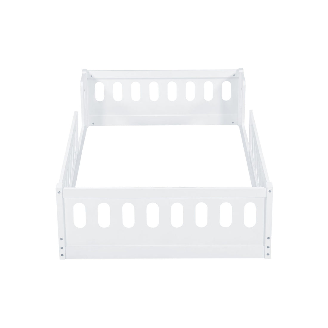 Platform Bed With Guardrail