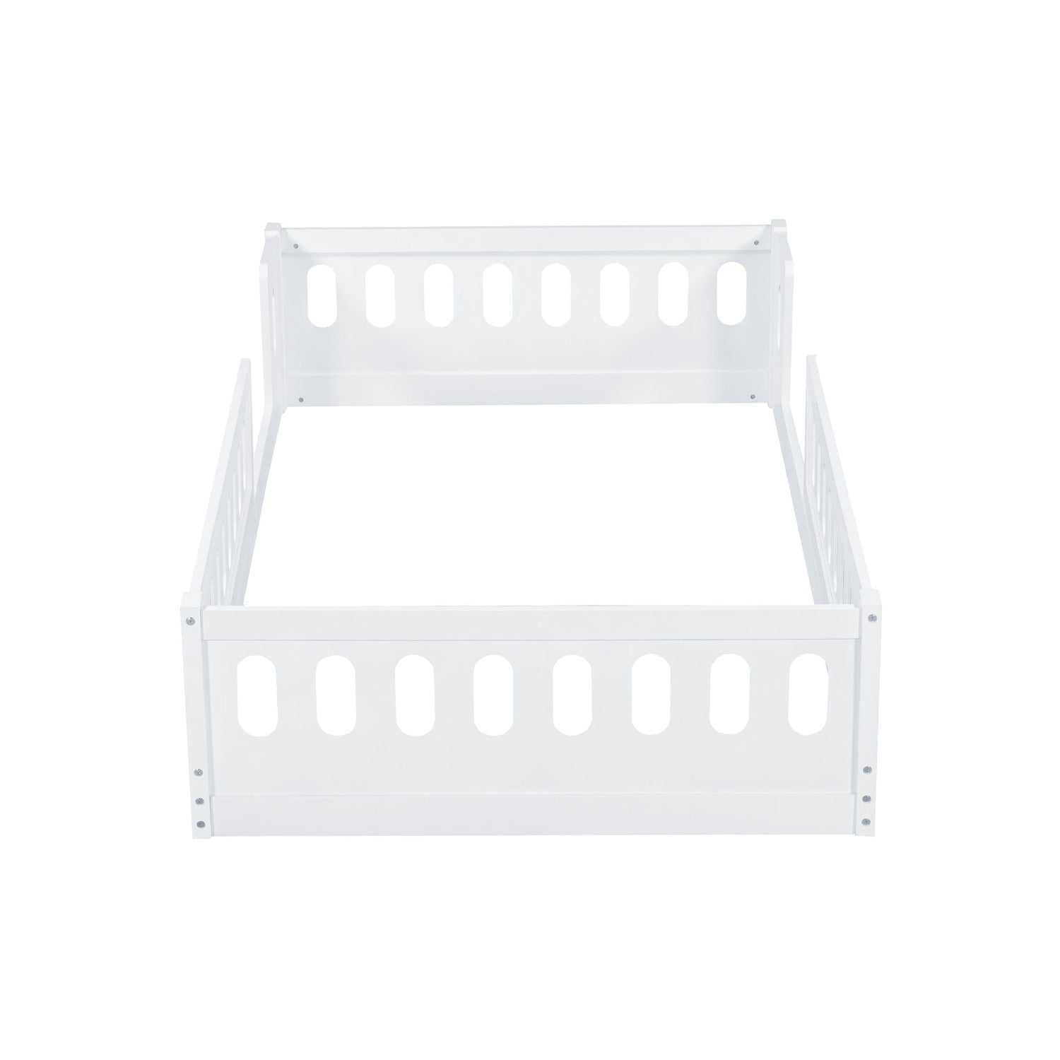 Platform Bed With Guardrail