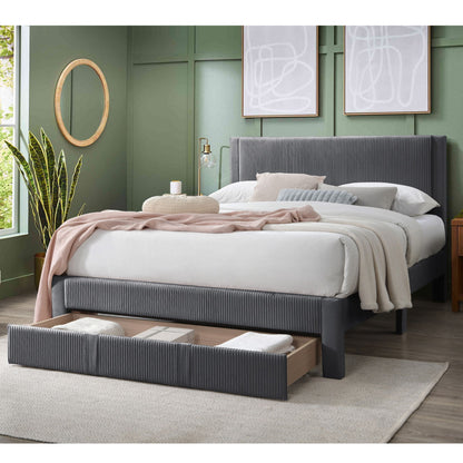 Contemporary Bed &amp; Storage Drawer