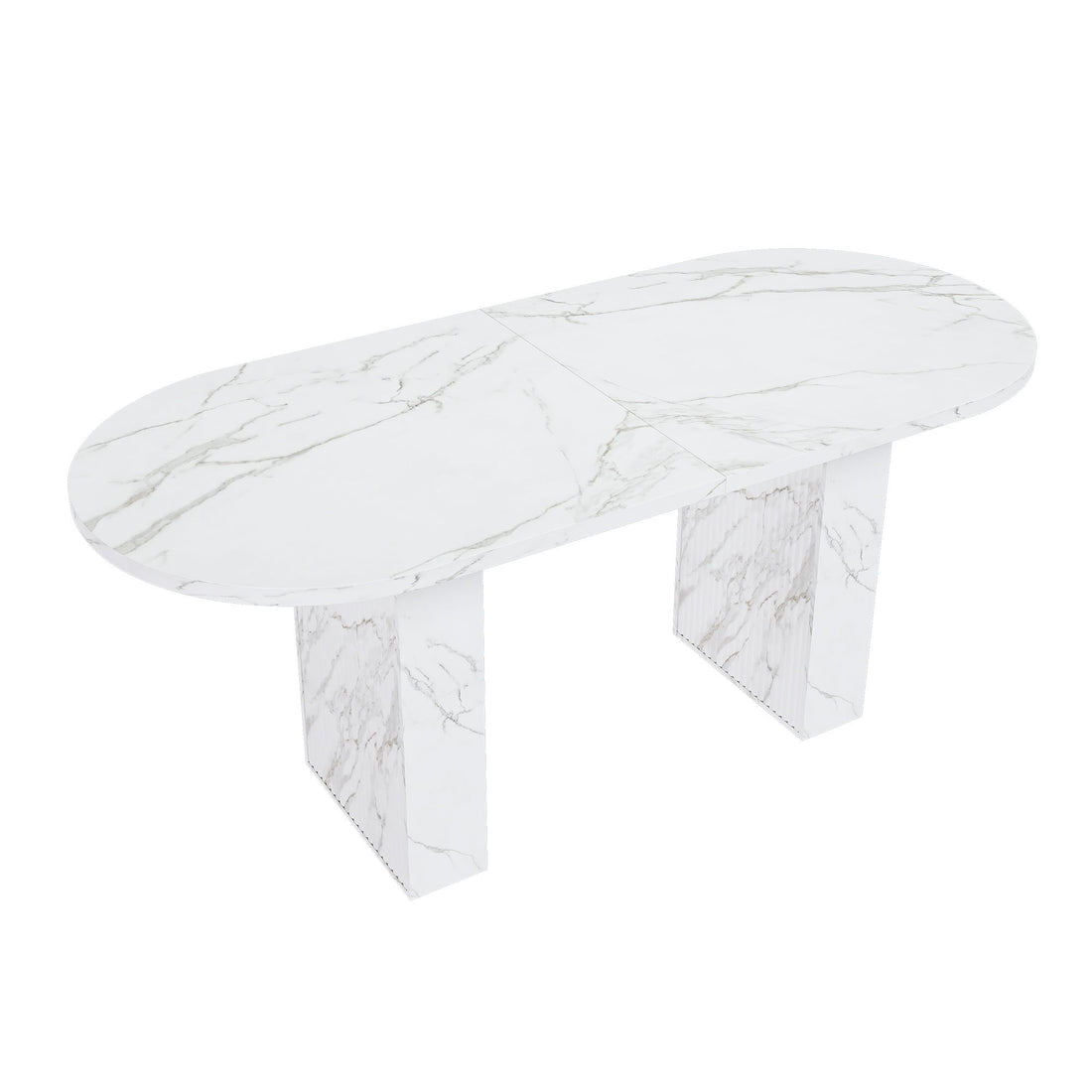 Modern Farmhouse Oval Dining Table With Slim Base