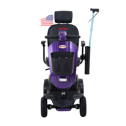 Max Plus - 4 Wheels Outdoor Compact Mobility Scooter With 2 Pieces X 20Ah Lead Acid Battery, 16 Miles, Cup Holders &amp; USB Charger Port