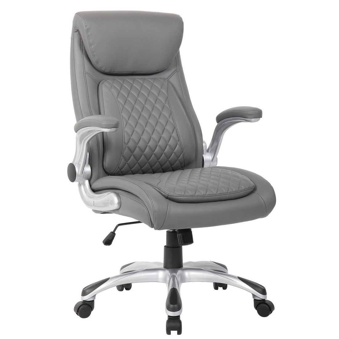 High Back Ergonomic Executive Office Chair, Adjustable Height And Lumbar Support For Home &amp; Office - Antique Gray