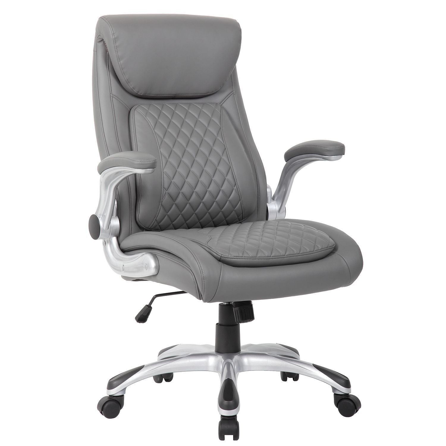 High Back Ergonomic Executive Office Chair, Adjustable Height And Lumbar Support For Home &amp; Office - Antique Gray