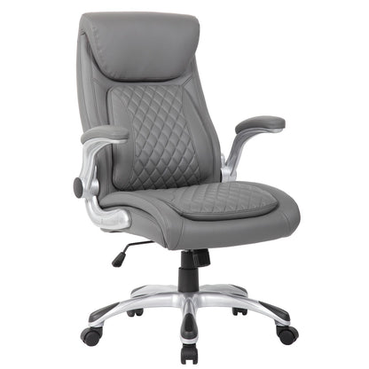 High Back Ergonomic Executive Office Chair, Adjustable Height And Lumbar Support For Home &amp; Office - Antique Gray