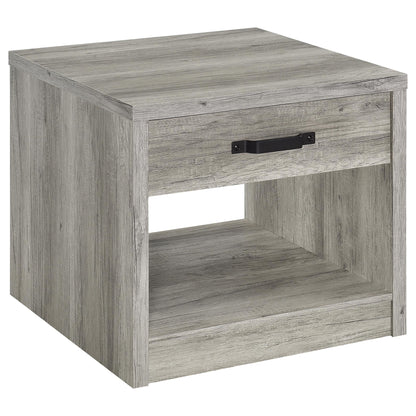 Nuberg - 1 Drawer Table - Gray
