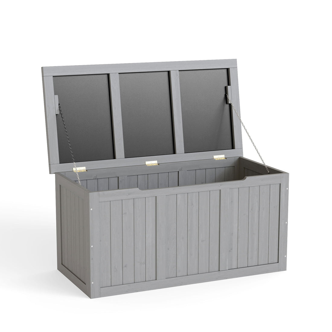Outdoor Deck Box, Storage With Seat &amp; Table Top