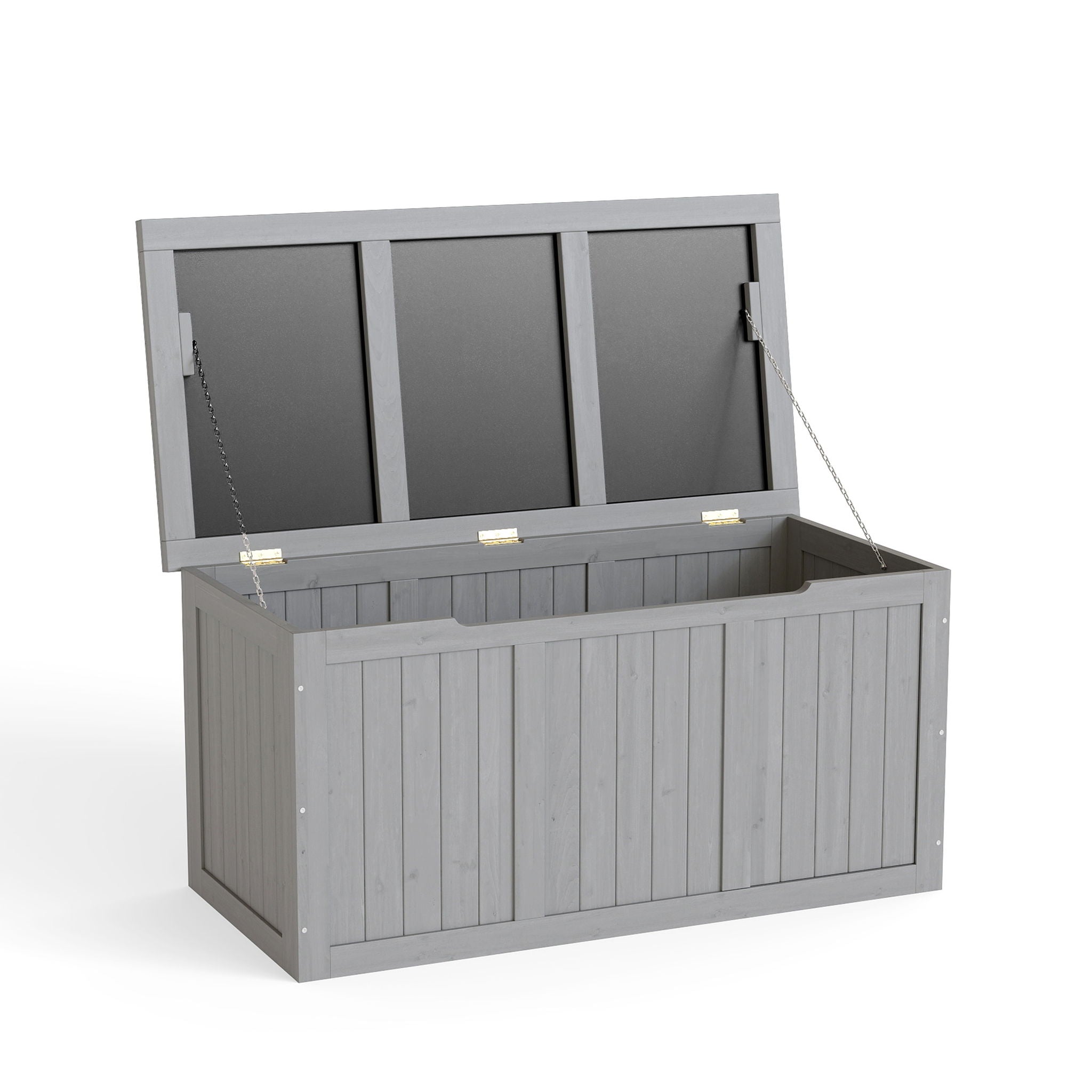 Outdoor Deck Box, Storage With Seat &amp; Table Top