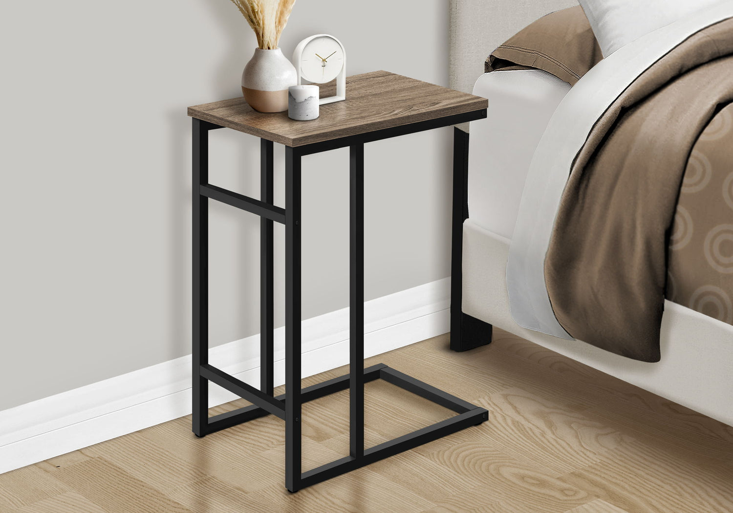 Accent Table, C - Shaped, Contemporary &amp; Modern, Versatile Use