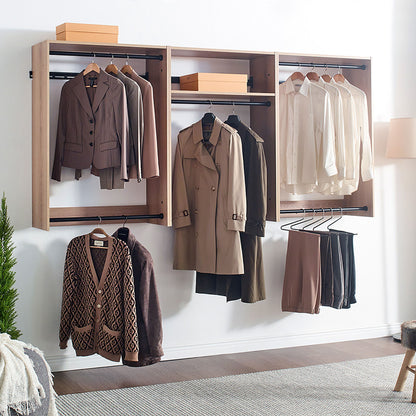 Devi - Wall Mounted Wood Closet System &amp; Modular Design