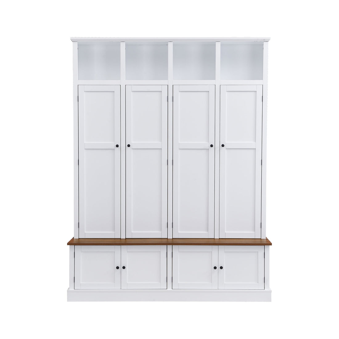 Hall Tree With Bench And Cabinet