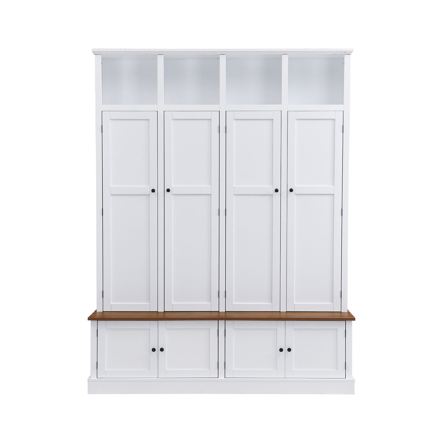 Hall Tree With Bench And Cabinet