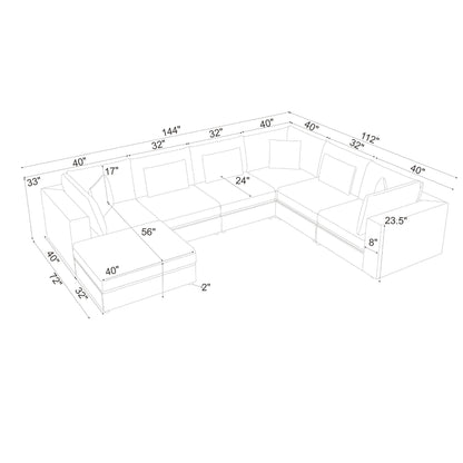 Upholstered Modular Sectional &amp; Custom Configuration