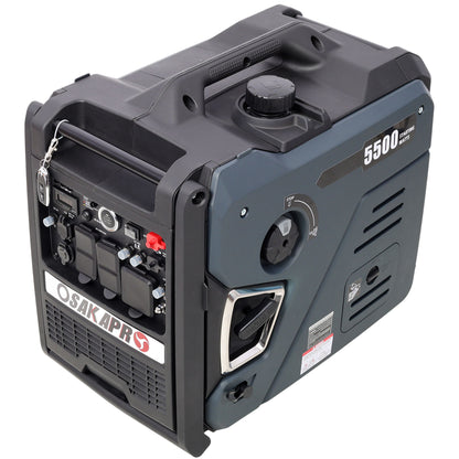 Super Quiet Inverter Generator 5.5Kw Portable Dual Fuel Electric &amp; Remote Start Aluminium