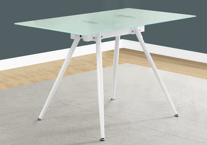 Computer Desk For Home Office, Laptop, Tempered Glass, Contemporary &amp; Modern - White
