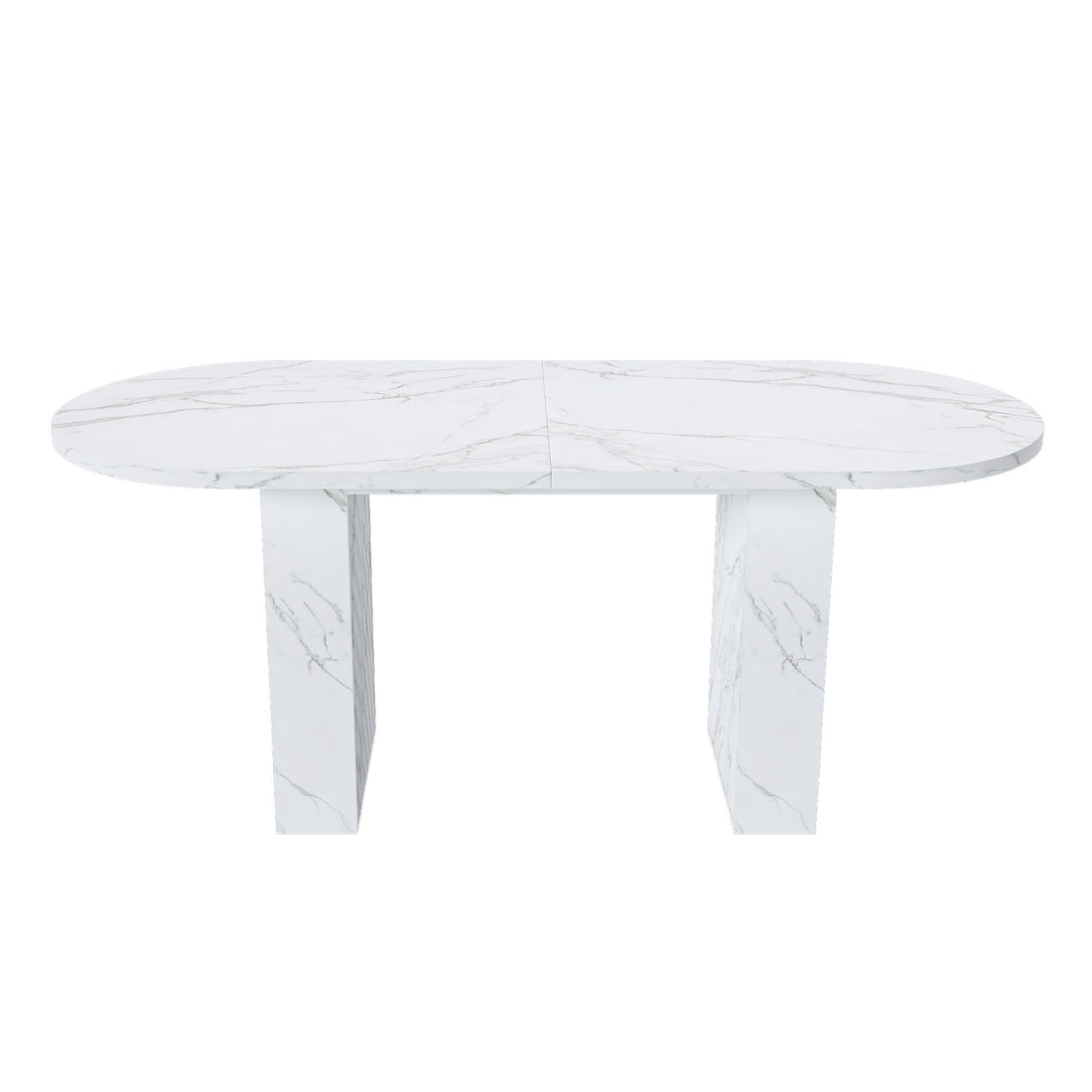 Oval Dining Table - White