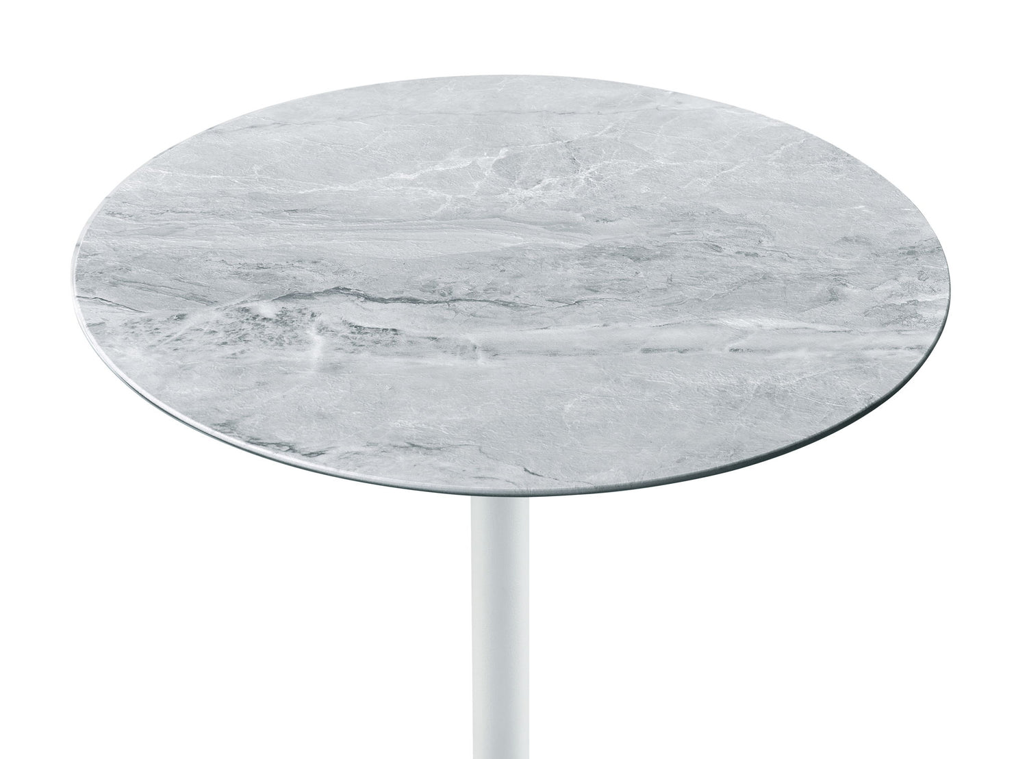Orbit - 15.5&quot; End Table With Height Adjustable Marble Textured Top