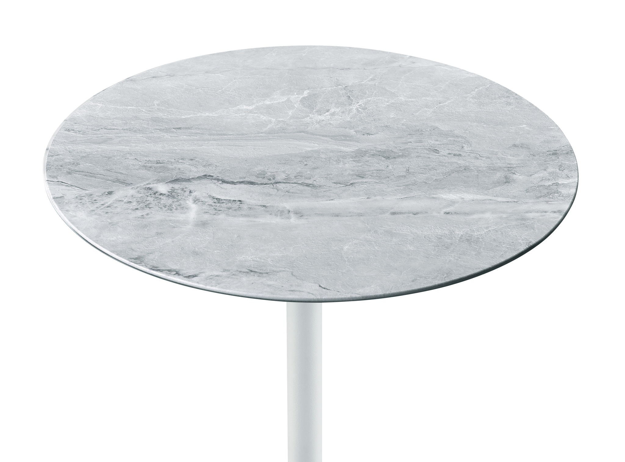 Orbit - 15.5&quot; End Table With Height Adjustable Marble Textured Top