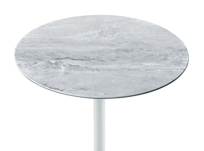 Orbit - 15.5&quot; End Table With Height Adjustable Marble Textured Top