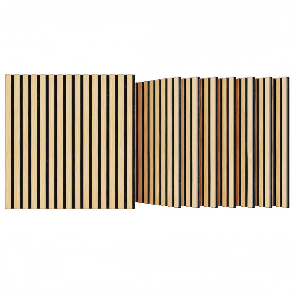Acoustic Panels With Strip Design, Sound Absorbing Wall &amp; Ceiling Panels