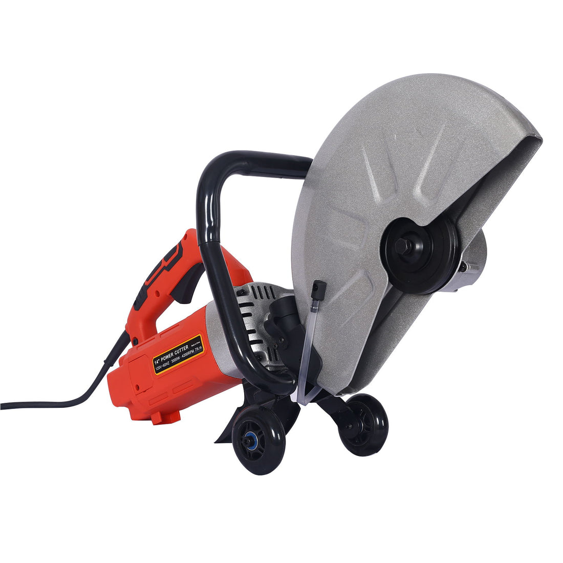 Heavy Duty Electric 14&quot; Cut Off Saw With Water Line Attachment - Black / Silver