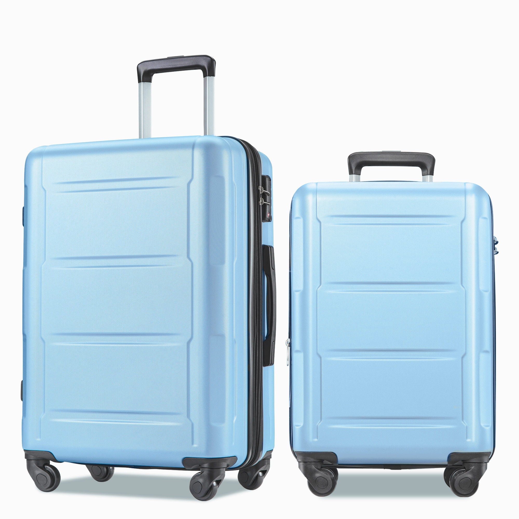 Expanable Spinner Wheel 2 Piece Luggage Set ABS Lightweight Suitcase With Tsa Lock 20&quot; / 24&quot;