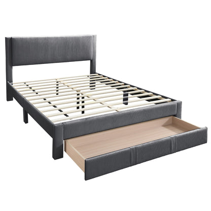 Contemporary Bed &amp; Storage Drawer