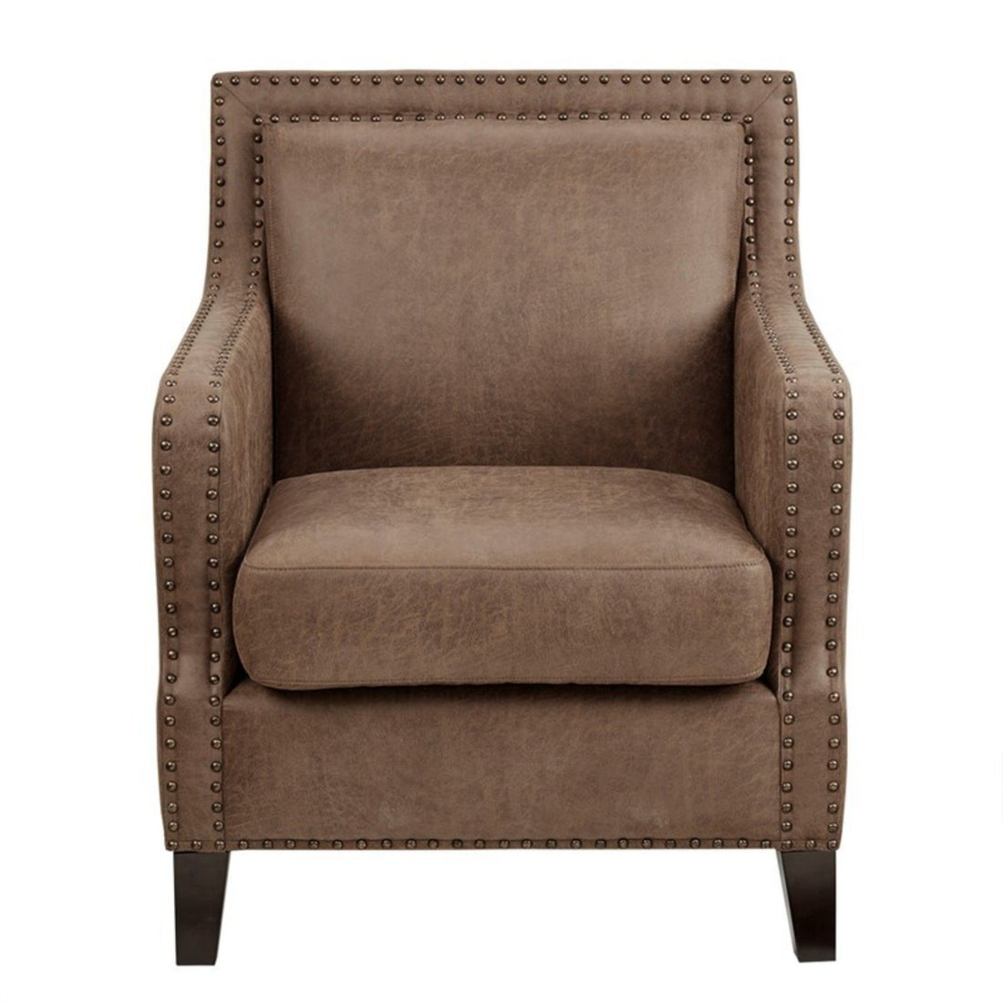 Shasta - Accent Chair With And Nail Buttons - Brown