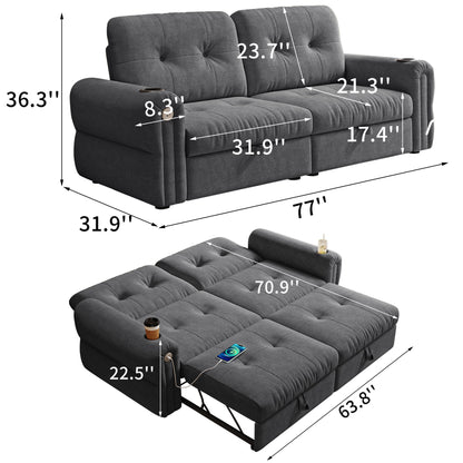 Cloud Like Convertible Sofa Bed With For Living Room
