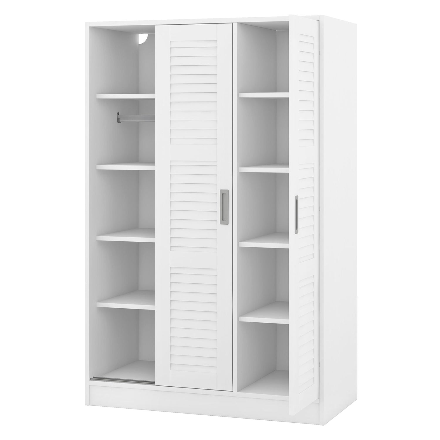 3 Door Shutter Wardrobe &amp; Shelves