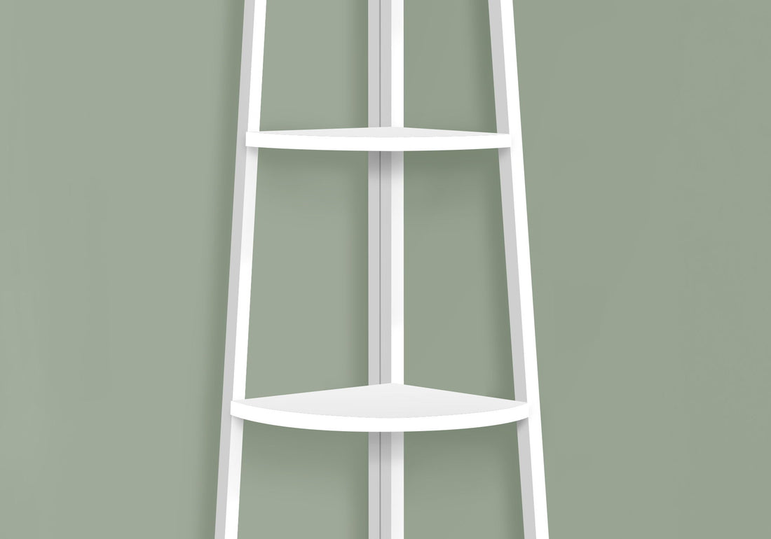 Bookshelf, Etagere, Corner, 4 Tier, Office, Contemporary &amp; Modern