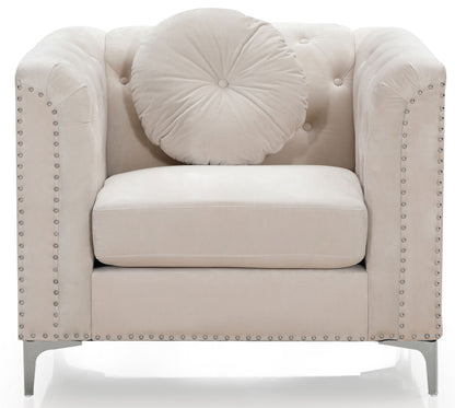 Contemporary Sloped Arm Chair