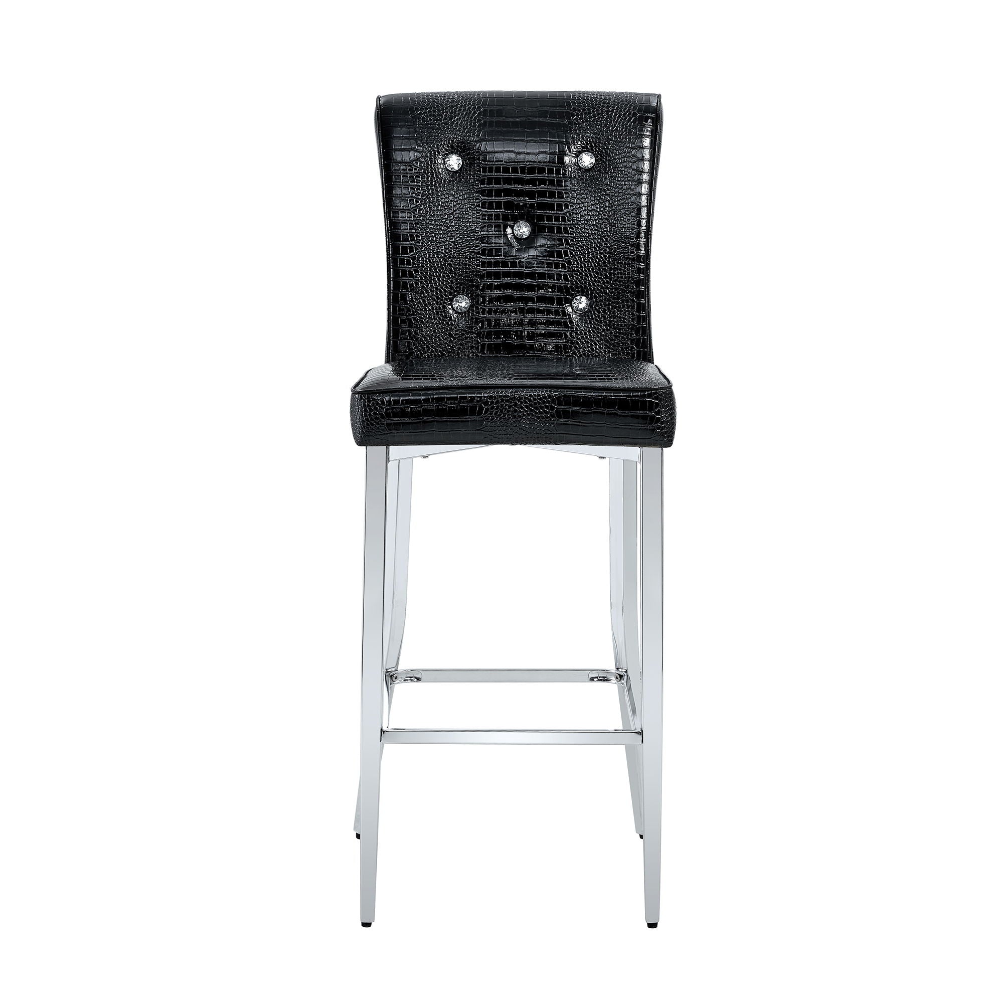 Bar Chairs &amp; Crystal Clasp Design (Set of 2)
