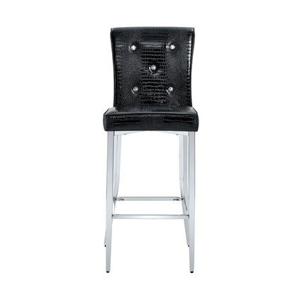 Bar Chairs &amp; Crystal Clasp Design (Set of 2)