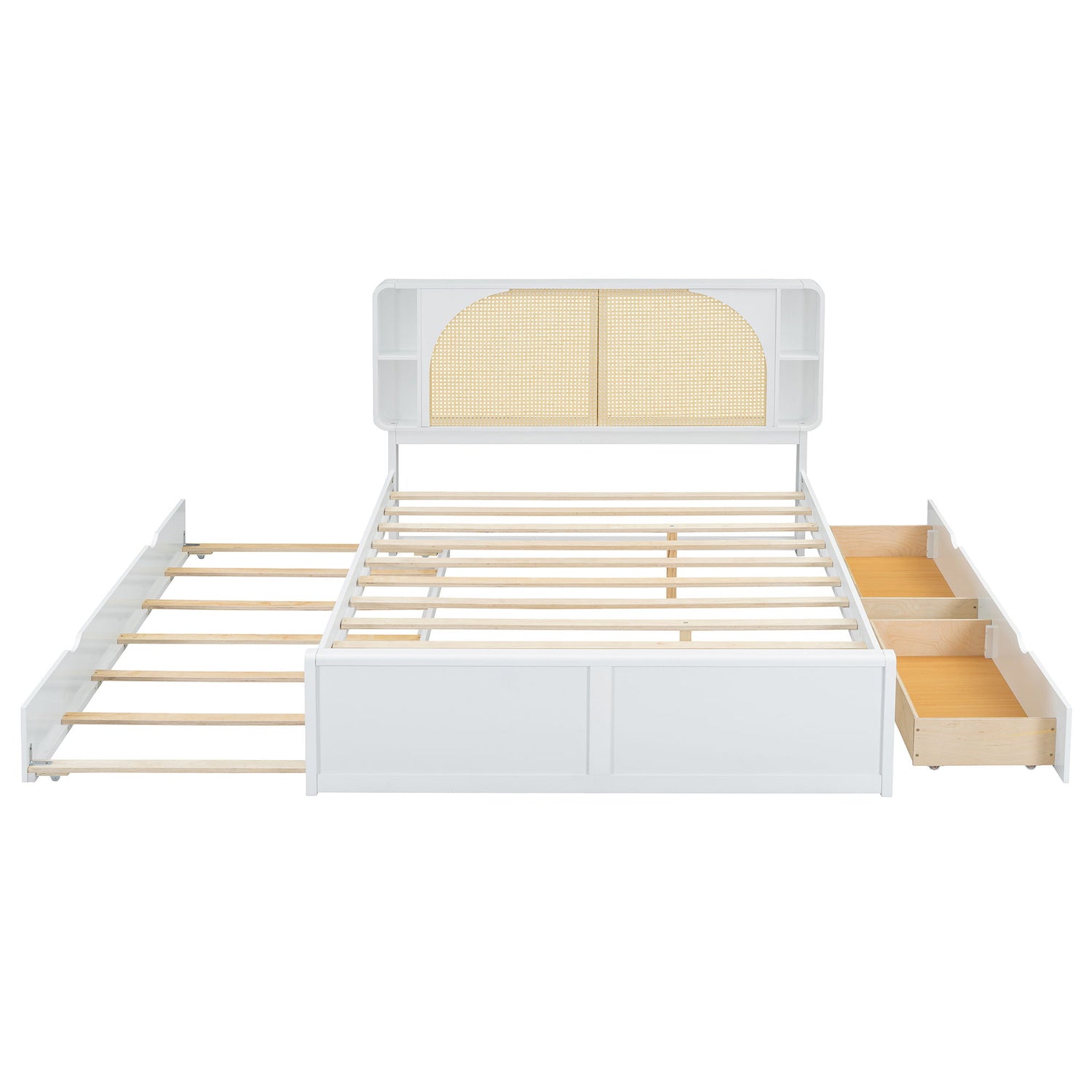 Headboard Bed With 2 Drawers And Trundle