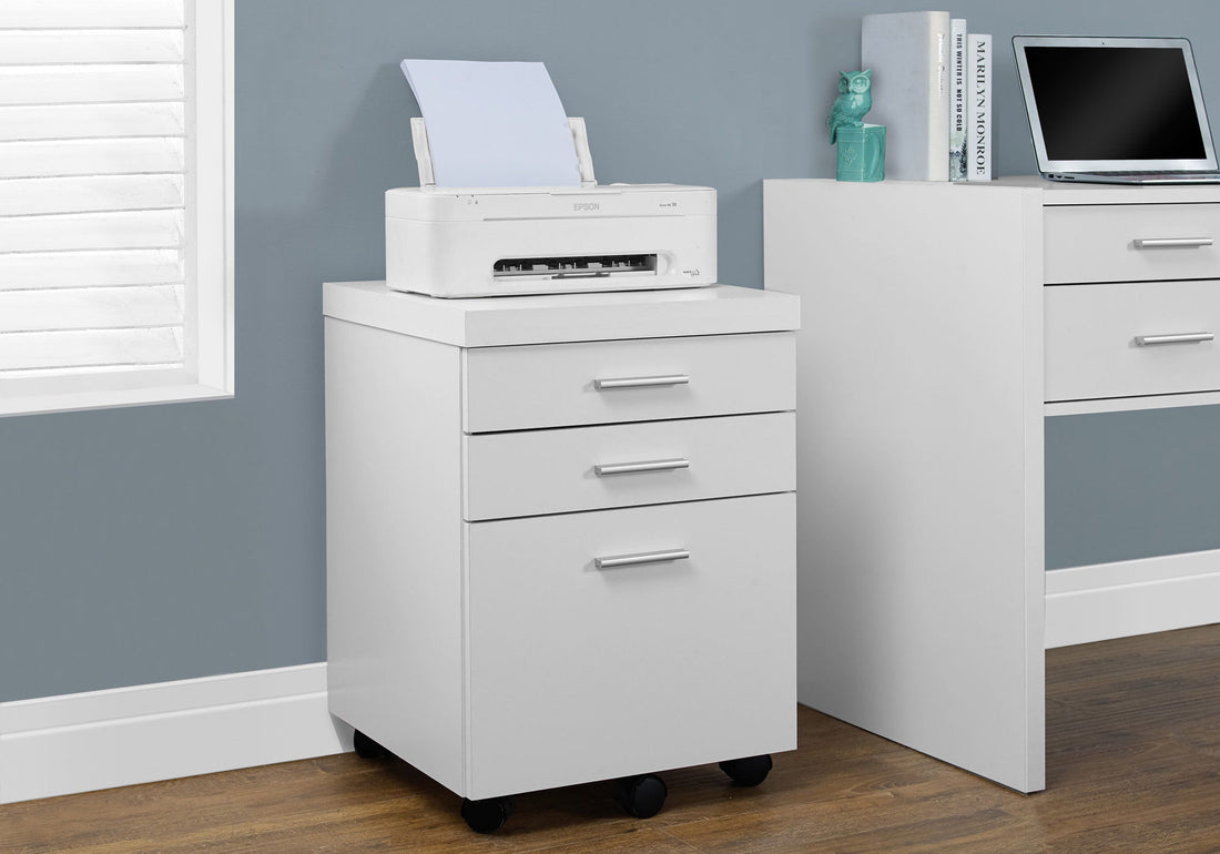 File Cabinet, Rolling Mobile, Storage Drawers, Printer Stand, Office, Contemporary &amp; Modern