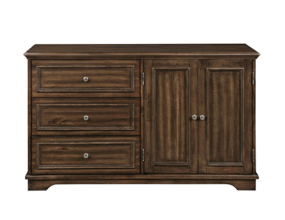 ACME Franklin 4Pcs Pack Full Bed Set, Brushed Walnut Finish BD02154F