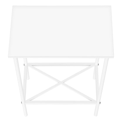 Accent Side Table, Narrow, Small, 2 Tier, Contemporary &amp; Modern