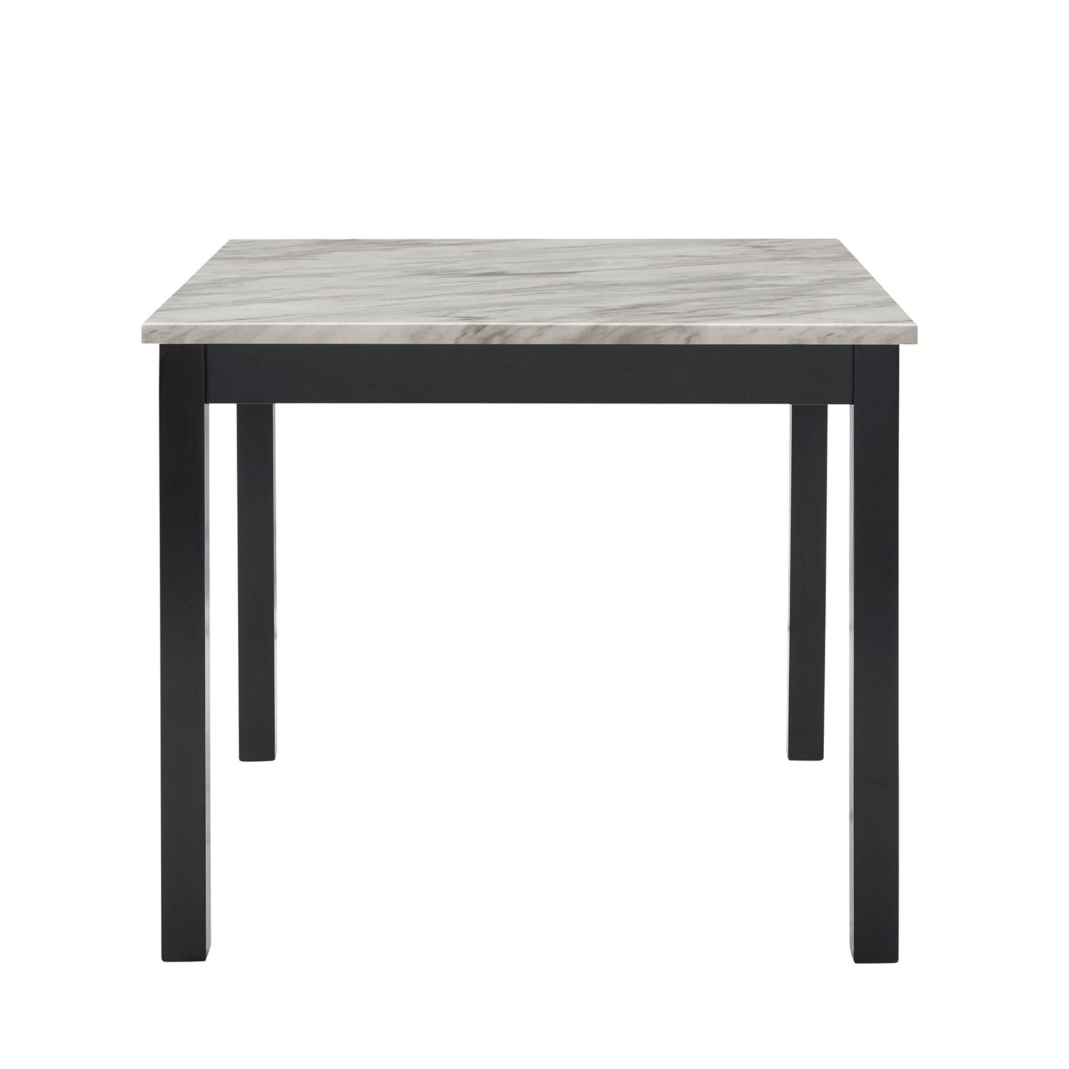 Modern 5 Piece Counter Height Dining Set With Tufted Nail Head Chairs