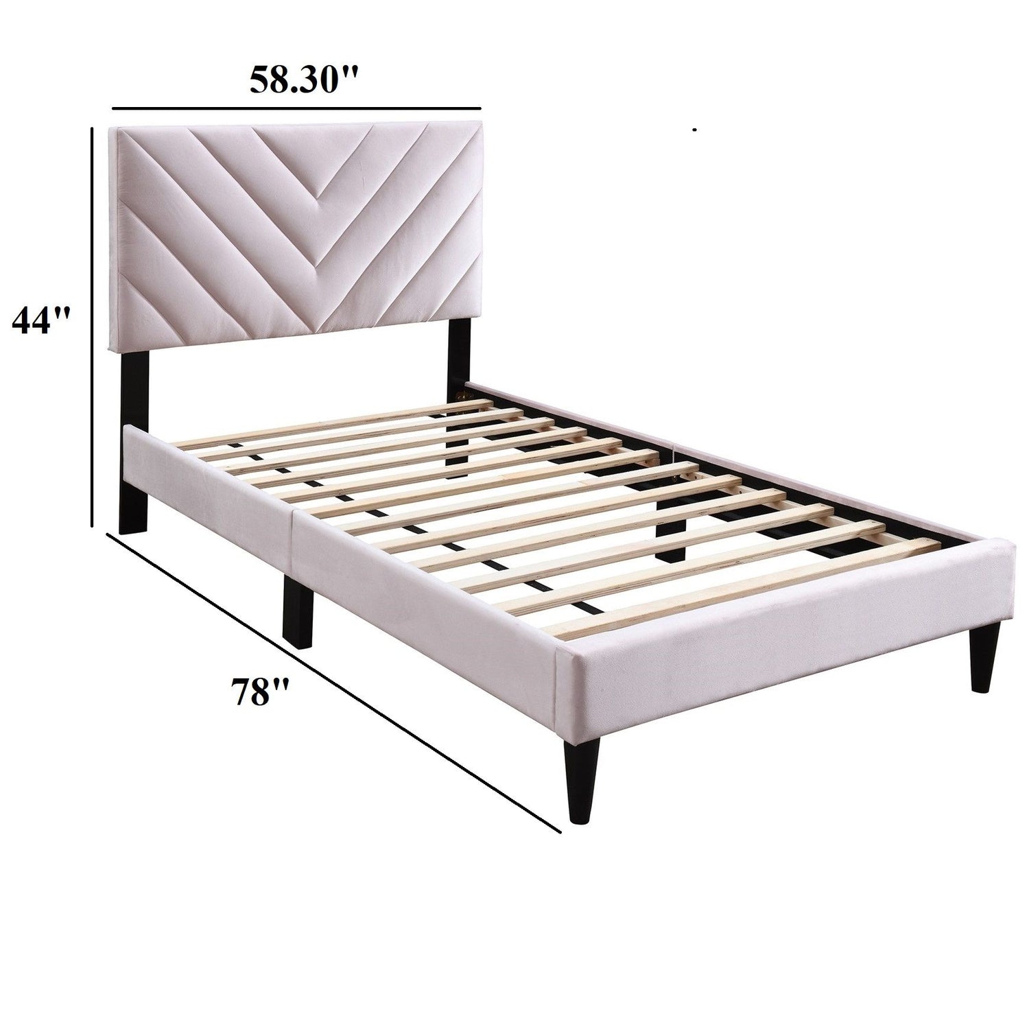 Bed Set With Adjustable Headboard