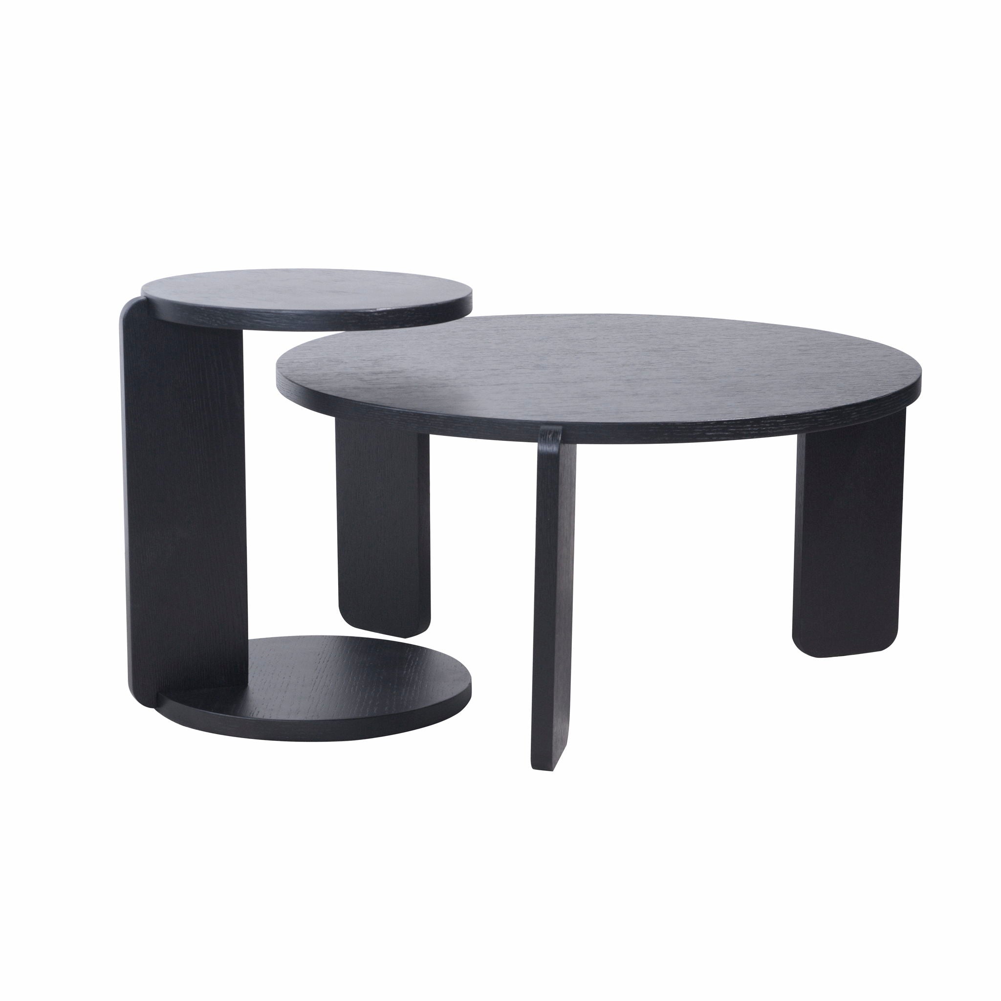 Round Coffee &amp; End Table Set