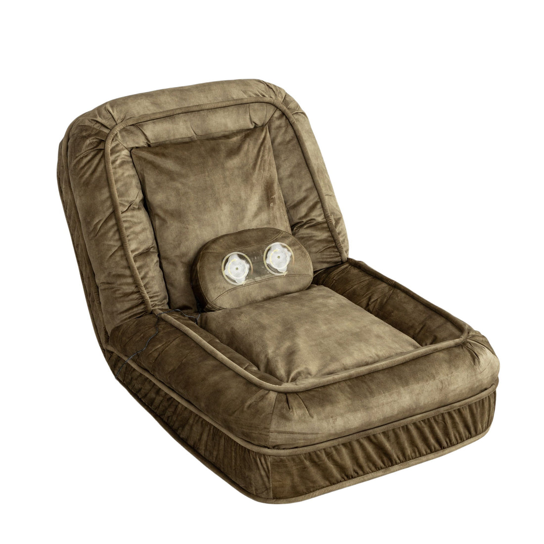 Upholstered Human Dog Bed And Pets, Bean Bag Floor Sofa With Massage Pillow, 5 Adjustable Positions &amp; 2 Soft Pillows
