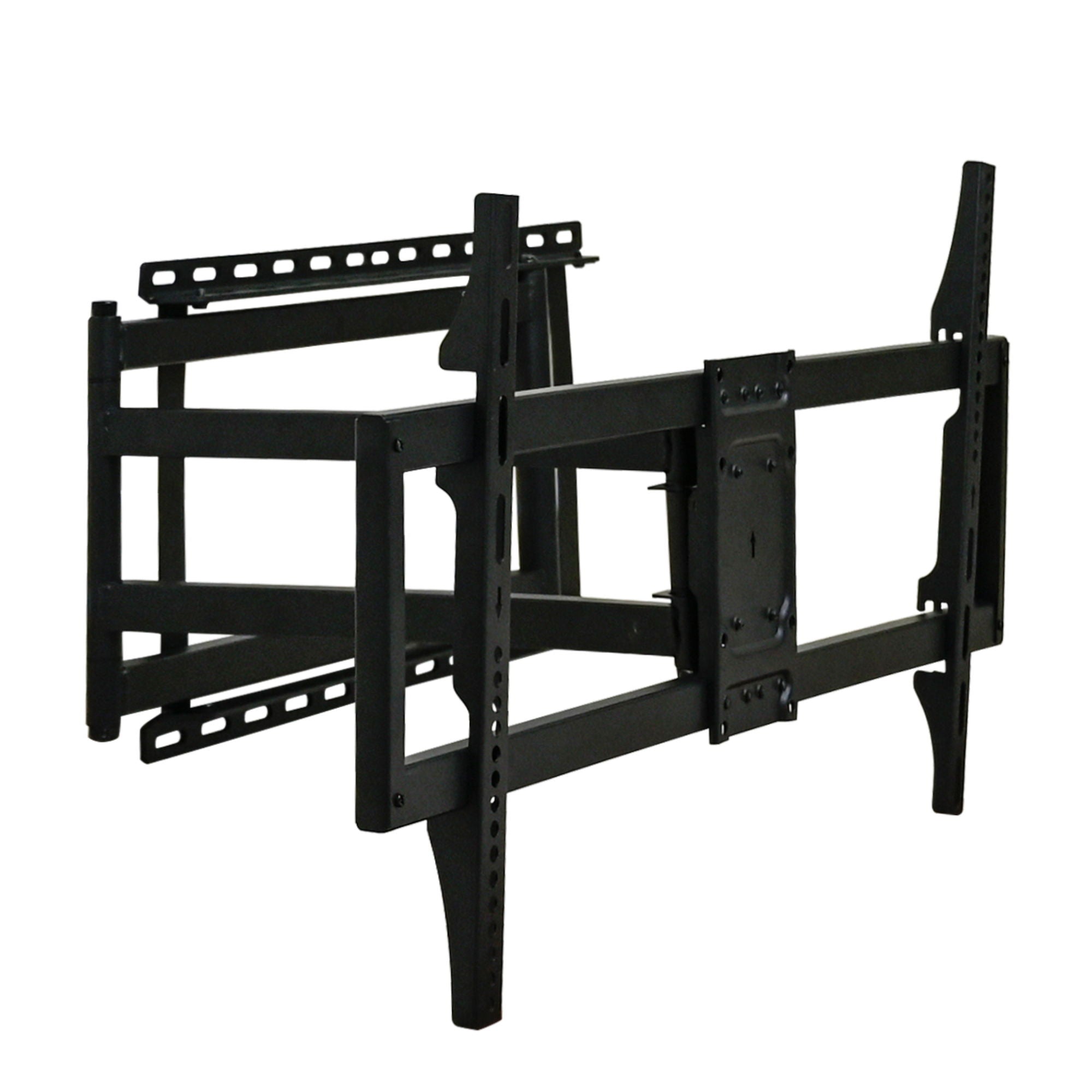 Full Motion TV Wall Mount Bracket For 40 120&quot; TV Dual Arm Tilt &amp; Swivel Vesa 800 X 400 Mm 132 Lbs Load - Black